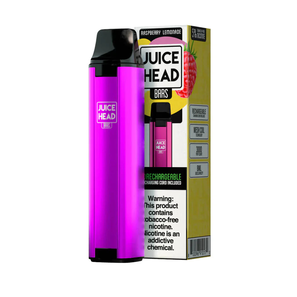 Juice Head Bars Raspberry Lemonade Pod – Rechargeable Disposable Vape