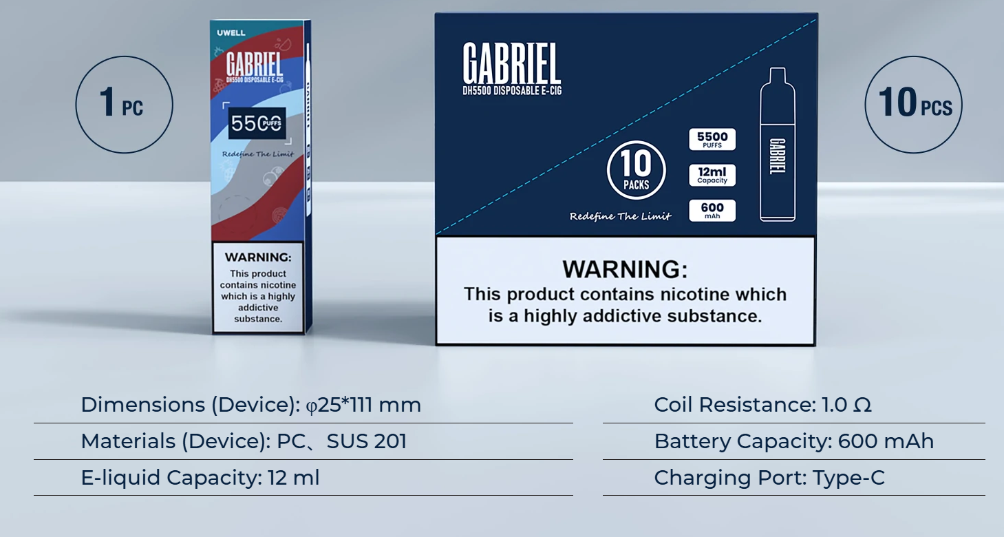 Gabriel Disposable Pod - Double Apple Flavor | 5500 Puffs